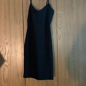 Black mini body con dress